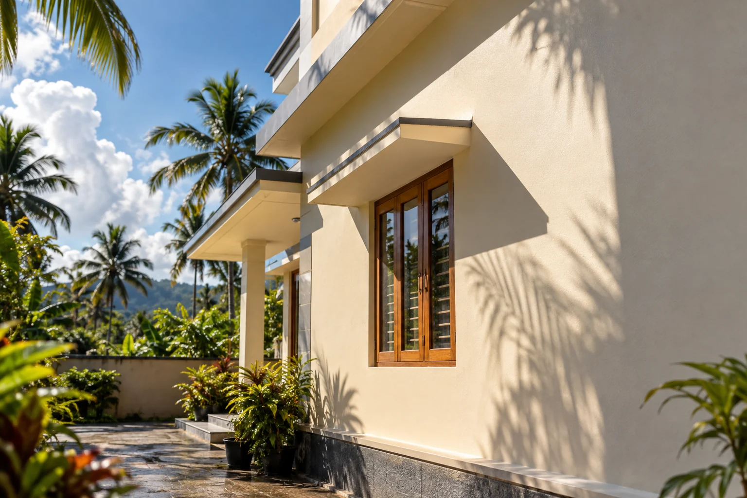 Advanced weather protection &mdash; the finish shedding monsoon rain