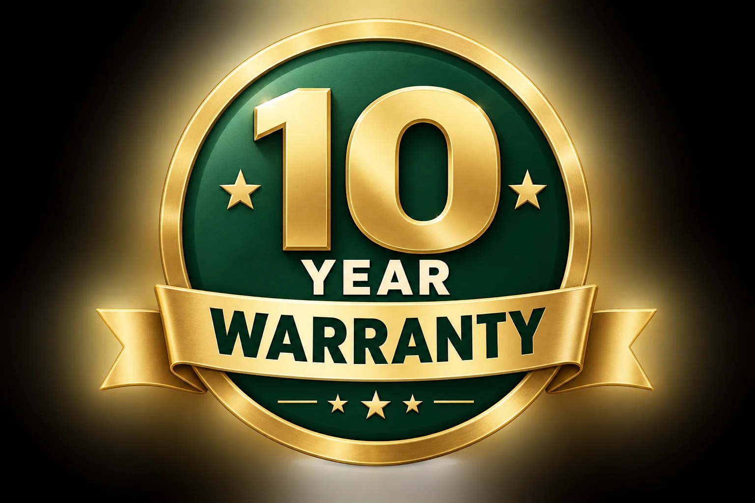 10 year performance warranty — the Aqua Seal warranty mark