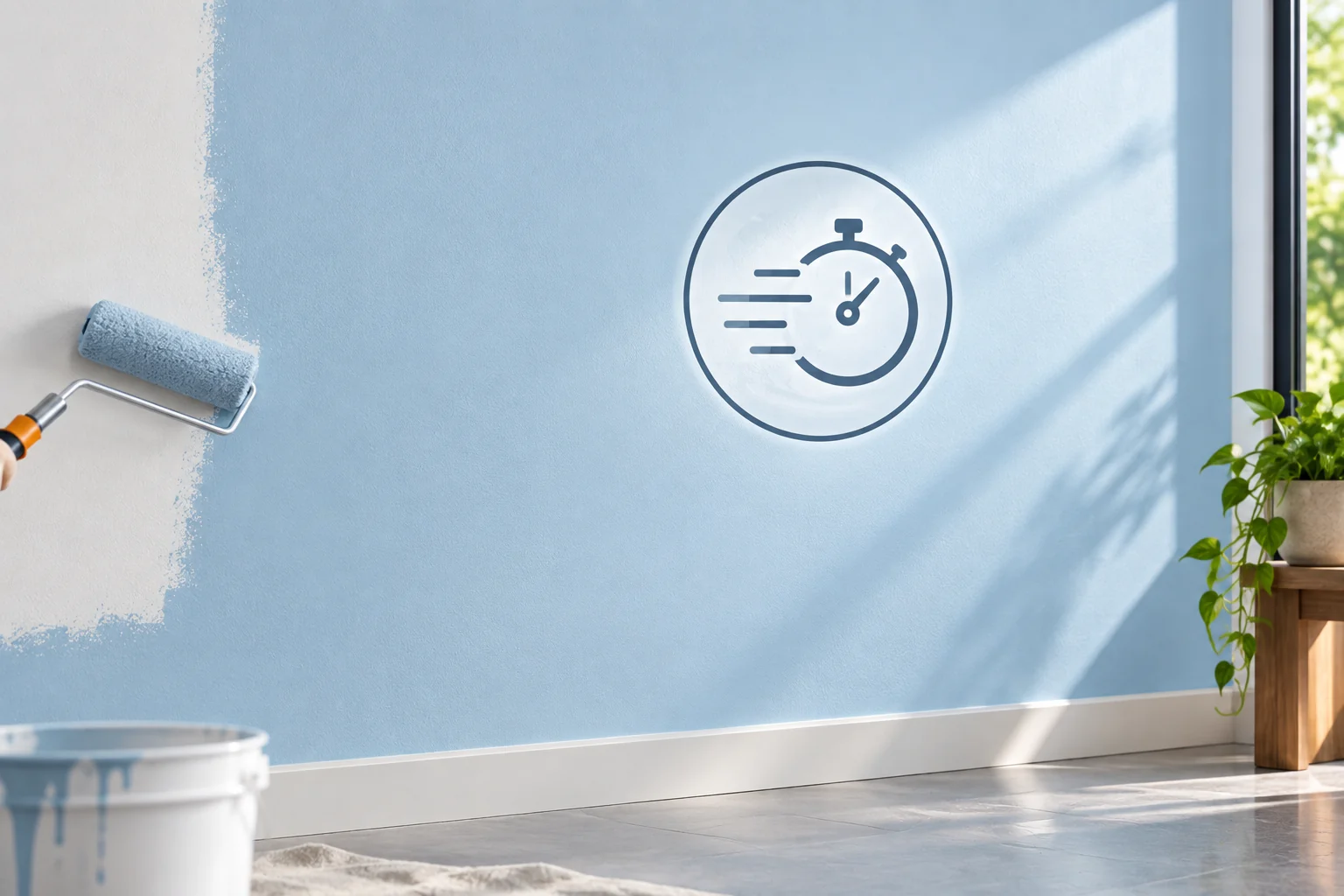 Fast dry technology — a room painted and back in use the same day