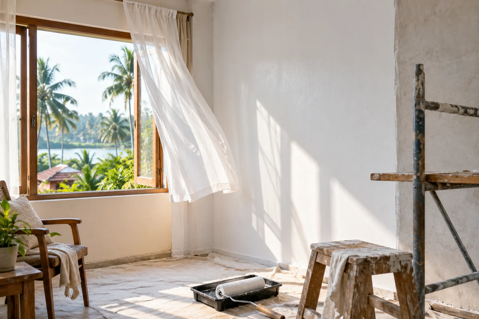Eco-friendly &mdash; the finished, low-odour water-based primer indoors